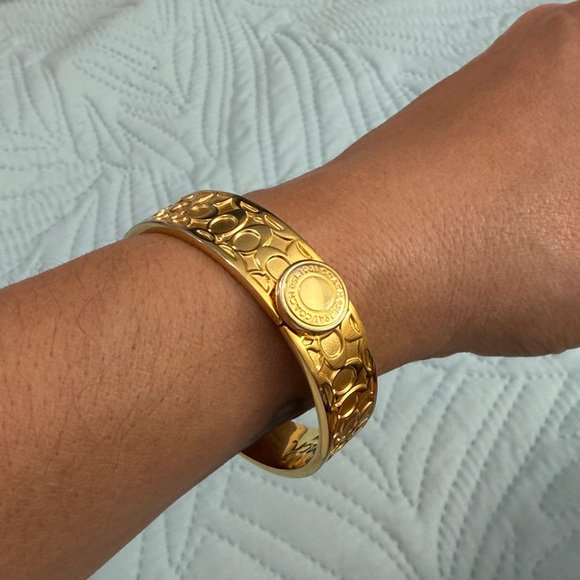 Coach Signature C Wide Bangle Bracelet - Picture 7 of 7